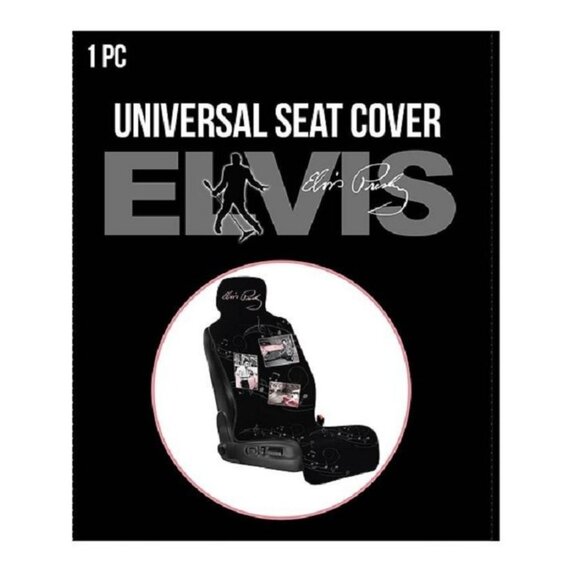 Elvis Presley Black & Pink Cadillac Car Seat Cover 1 pc Auto Decor The King New - Picture 4 of 4